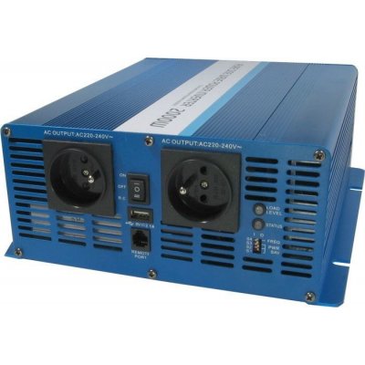 Carspa SK2000 čistá sinus. 24V/230V 2000W