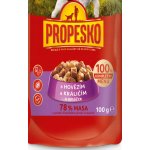 Propesko Adult hovězí a králičí 100 g – Sleviste.cz