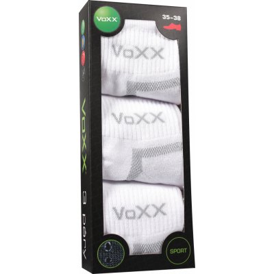 VoXX ponožky Caddy B 3 páry bílé – Zboží Mobilmania
