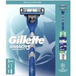 Gillette Mach3 strojek Sport2 náhradní hlavice + gel na holení 200 ml – Zboží Mobilmania