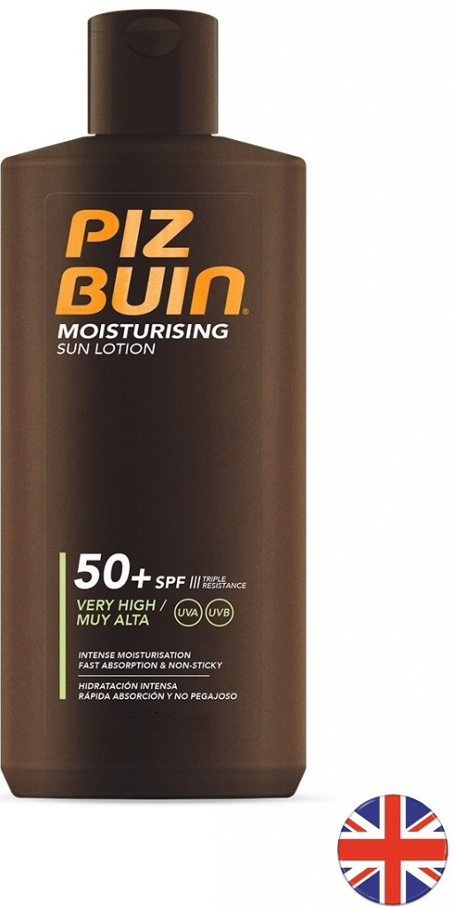 Piz Buin Moisturising Sun Lotion mléko na opalování SPF50+ 200 ml