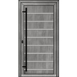 OknaDvereNaMiru.cz Vchodové dveře INOX 1404 zlatý dub 90 x 210 cm – Zboží Mobilmania