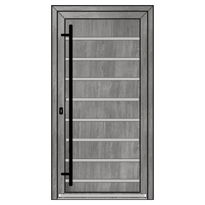 OknaDvereNaMiru.cz Vchodové dveře INOX 1404 zlatý dub 90 x 210 cm – Zboží Mobilmania