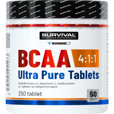 Survival BCAA 4:1:1 Ultra Pure 250 tablet – Hledejceny.cz