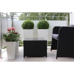 Lamela Květináč Finezja 250 x 250 mm ratan bílý – Hledejceny.cz