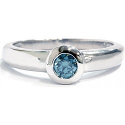 Eppi Zásnubní prsten s modrým diamantem z bílého zlata Vanita R30978  alternativy - Heureka.cz