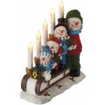 EMOS LED dekorativní svícen sněhuláci na saních časovač DCAW15 – Zboží Dáma