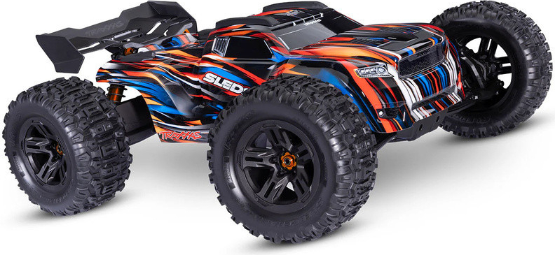 Traxxas Sledge RTR s belted pneu oranžový 1:8