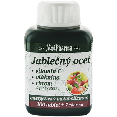 MedPharma Jablečný ocet vitamín C vláknina chrom 107 tablet