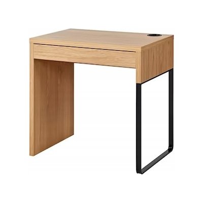 Ikea Psací stůl MICKE 73 x 50 x 75 cm černý, odstíny hnědé – Zboží Mobilmania