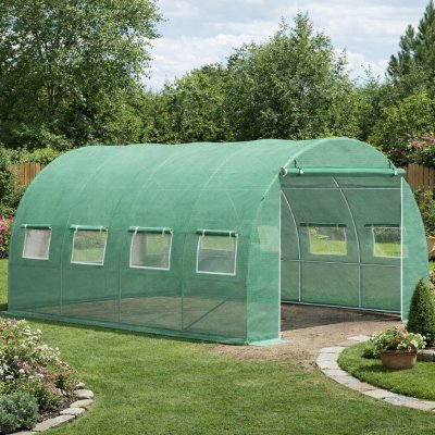 BestBerg Zahradní fóliovník BBGT-10G 10 m² 4 x 2,5 x 2 m zelená – Sleviste.cz