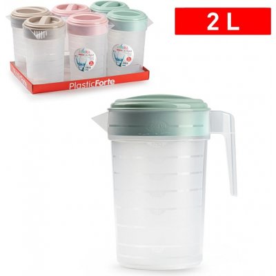 PLASTIC FORTE Džbán s víčkem a odměrkou 2 l – Zboží Dáma