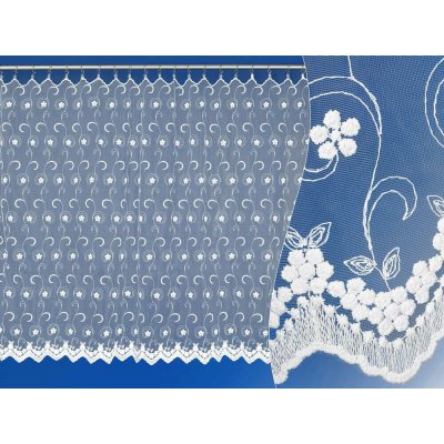 Žakárová záclona - kytičky - vzor 12371 – Hledejceny.cz