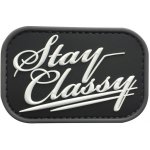 WARAGOD nášivka Stay Classy Swat PVC Patch Black and White – Sleviste.cz