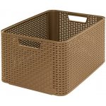 CURVER Úložný box "RATTAN STYLE2"- L - dark mocha – Hledejceny.cz