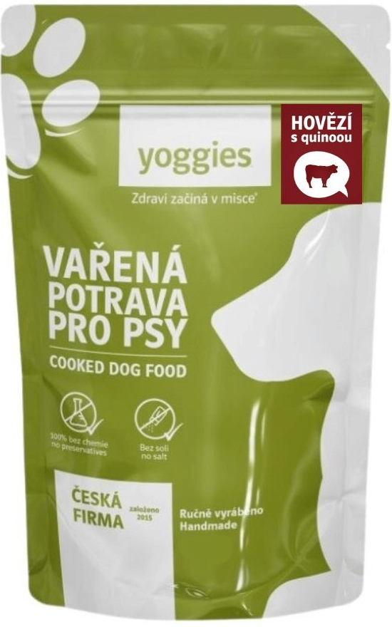 Yoggies hovězí maso s quinoou a kloubní výživou 650 g