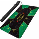 Garthen Skládací pokerová podložka, zelená/černá, 200 x 90 cm – Zboží Dáma