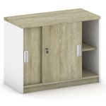 Mirelli A+ Nástavba zasouvací 800 x 400 x 600 mm, bílá/dub sonoma, – Zboží Mobilmania