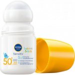 Nivea Sun Protect & Sensitive dětské mléko na opalování v kuličce SPF50+ 50 ml – Sleviste.cz