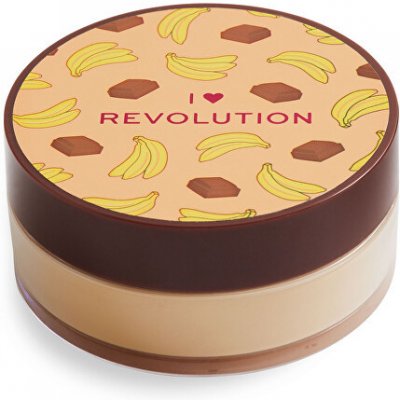 make-up Revolution London I Heart Revolution Loose Baking Powder jemný pudr pro zmatnění a fixaci make-up Chocolate Banana 22 g – Hledejceny.cz