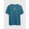 Pánské Tričko Gap Modré tričko z organické bavlny × Ron Finley