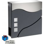 KĽUČKA D3686 poštovní schránka Nerez / Antracit Ano – Hledejceny.cz