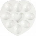 Florina porcelánový talíř na vajíčka heart