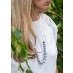 Jsem máma silikonové kojicí korále světle šedé – Zboží Dáma