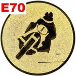 Emblém E70 MOTORKA umístění na sportovní pohár nebo medaili 50 mm – Zboží Mobilmania