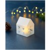 Vánoční osvětlení Sirius Svítící domeček Santa House Frosted 10 cm