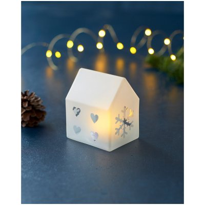 Sirius Svítící domeček Santa House Frosted 10 cm – Hledejceny.cz