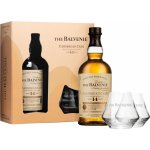 Balvenie Caribbean Cask 14y 43% 0,7 l (dárkové balení 2 sklenice) – Hledejceny.cz