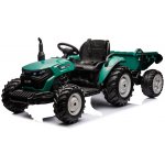 mamido Elektrický traktor s přívěsem pro děti HC-306 24V tmavě zelená – Zboží Mobilmania