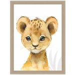 Ostaria Dětský dekorativní obraz Mini animals 30 x 40 cm | 4 vzory Vzor: Slon – Hledejceny.cz