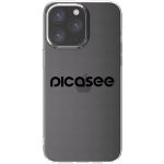 Picasee silikonový průhledný obal pro Apple iPhone 15 Pro Max - Picasee - new logo - black – Zboží Mobilmania