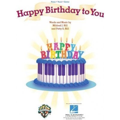 Happy Birthday To You noty na klavír, zpěv, akordy na kytaru – Zboží Mobilmania