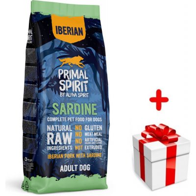 Primal Spirit Dog 70% Iberian Pork with Sardine 12 kg – Hledejceny.cz