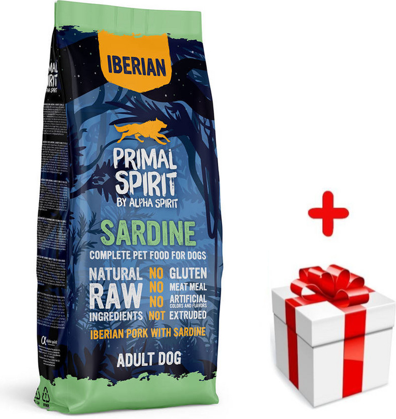 Primal Spirit Dog 70% Iberian Pork with Sardine 12 kg