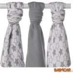 Kikko Bambusové pleny XKKO BMB 70 x 70 Little Stars Silver MIX 3 ks – Zbozi.Blesk.cz