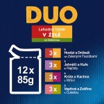 Felix Fantastic DUO hovězí a drůbeží jehněčí a kuře krůta a kachna vepřové a zvěřina 12 x 85 g – Hledejceny.cz