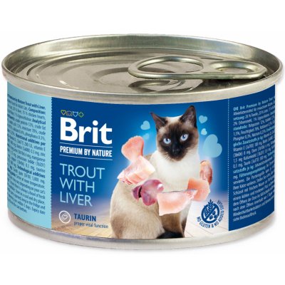 Brit Premium by Nature Cat Trout with Liver 0,2 kg – Zboží Mobilmania