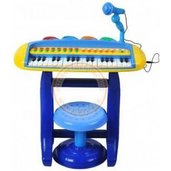 Enjoy HK 8020C elektronické klávesy s mikrofonem a stoličkou modré