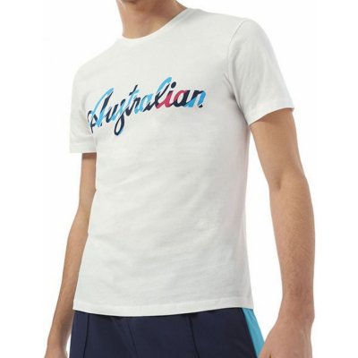 Australian T-Shirt Cotton Printed bianco