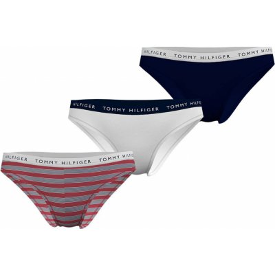 Tommy Hilfiger Essentials Bikini 3 Pack Vary Stripe White Desert Sky – Zbozi.Blesk.cz