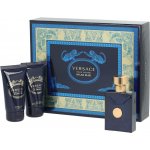 Versace Dylan Blue pro muže EDT 50 ml + balzám po holení 50 ml + sprchový gel 50 ml dárková sada – Zboží Mobilmania