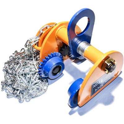 Kočka jeřábová (pojezd) s řetězovým převodem, 1,0t – Sleviste.cz