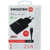 Baterie pro bezdrátové telefony Swissten síťový adaptér smart ic 2x usb 3a power + datový kabel usb / lightning 1,2 m černý