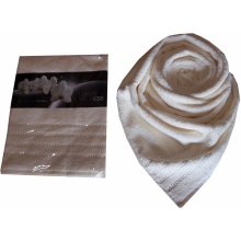 Kapatex Bavlněný froté ručník krémová 50 x 100 cm