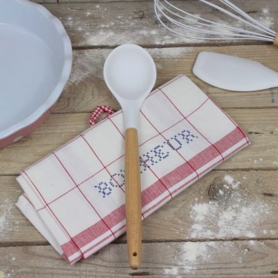 Isabelle Rose Silikonová lžíce na salát - 31 cm bílá – Zboží Dáma