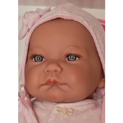 Antonio Juan Realistické miminko holčička Nica v růžovém oblečku